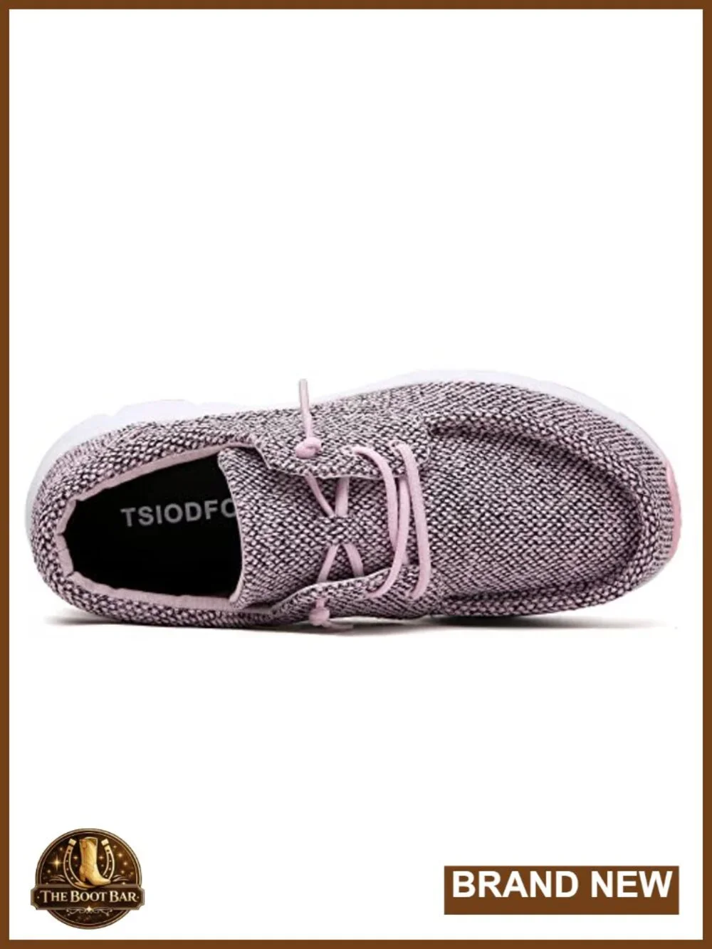 Canvas Boat Loafers with Memory Foam Insole, Elastic Lace